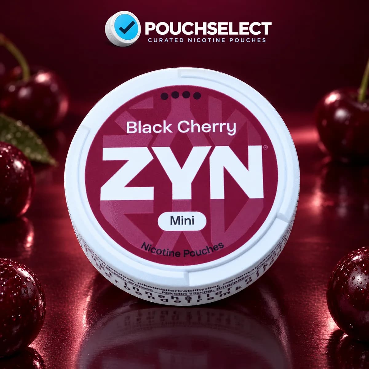 ZYN Black Cherry Mini nicotine pouches can