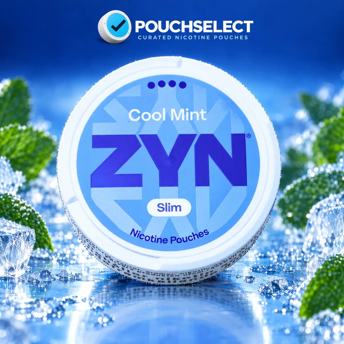 ZYN Cool Mint Slim nicotine pouches can